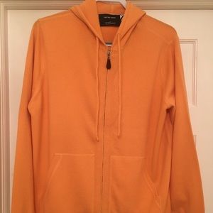 Saks Fifth Ave 100% Scottish Cashmere Hoody DblZip